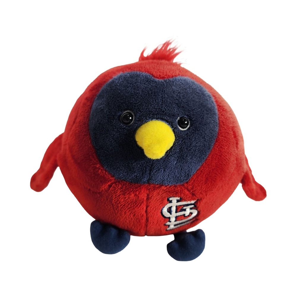 St Louis Cardinals MLB Plush Bird Mascot Red Round Rocket USA 2009 STL Logo 5.5"